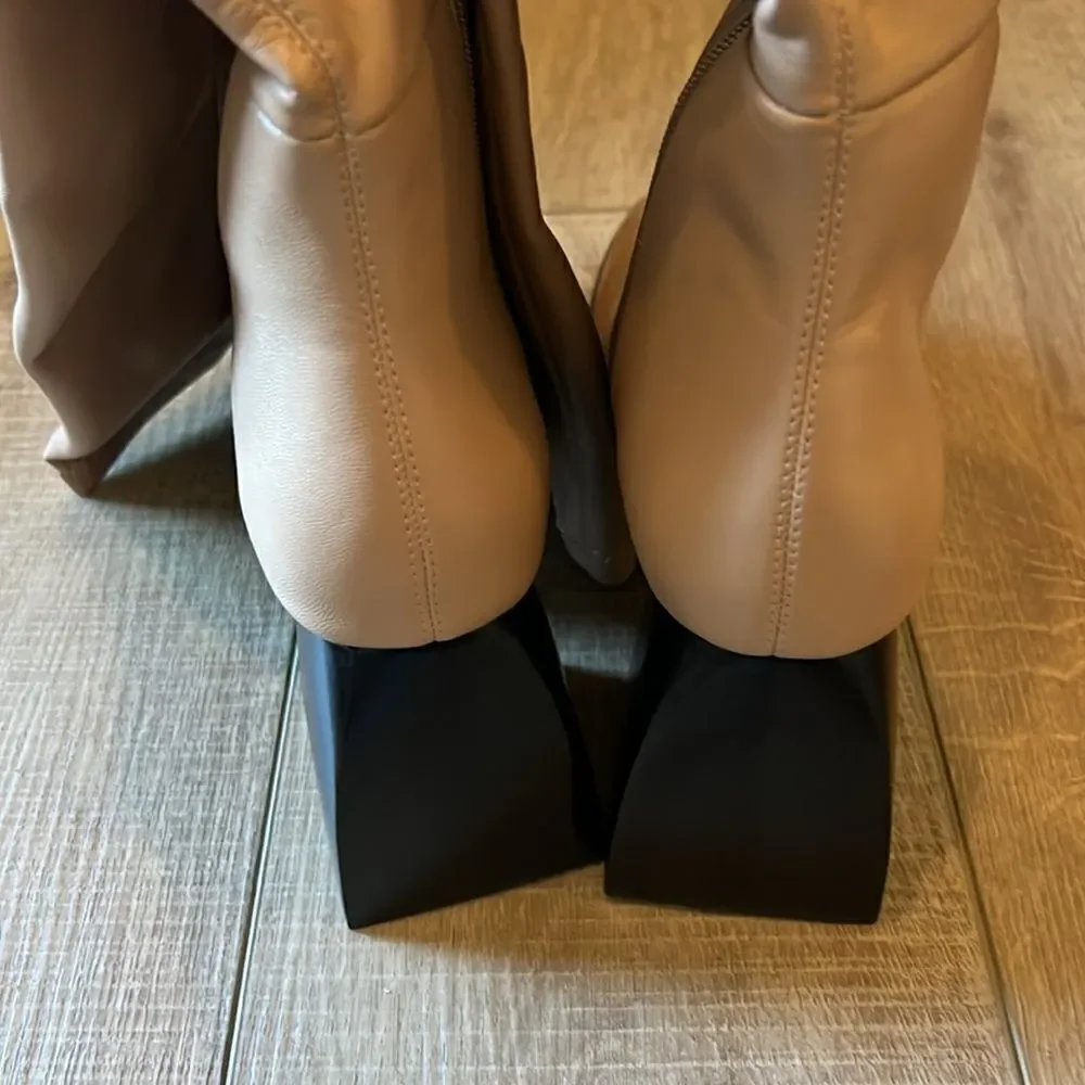 New Free People x Jeffrey Campbell Daphne Second Skin Platform Boots US 10